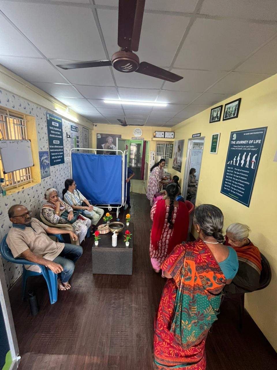 Patients waiting at ortho camp