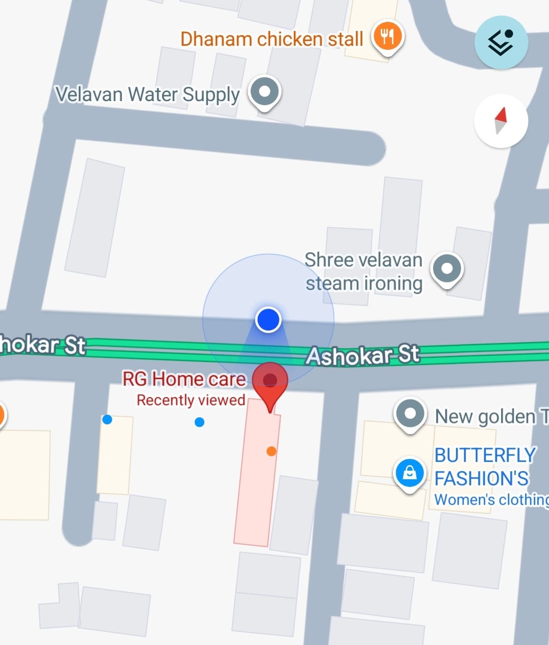 RG Home Care Location in Coimbatore